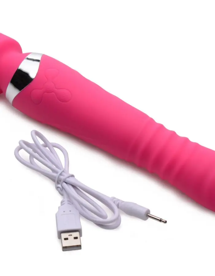 Ultra Thrusting and Vibrating Silicone Wand