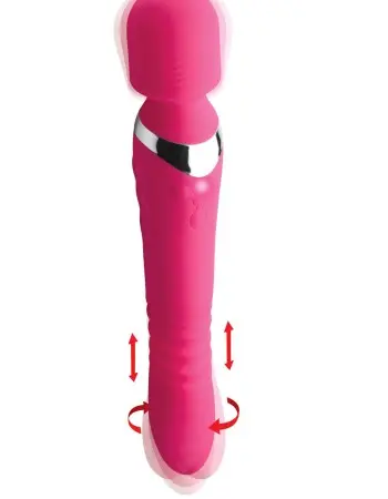 Ultra Thrusting and Vibrating Silicone Wand