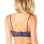 Lace Push Up Balconette Bra With Crossing Halter Straps - Estate Blue - Medium