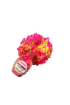 Mayan Raveress Neon Uv Cosmetic  Glitter Glitz Grenade Keychain in Aloe Gel