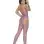 Fence Net Teddy and Matching Stockings - One Size - Purple