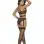 Mesh Bralette, Panty, and Garter Belt - One Size  - Black