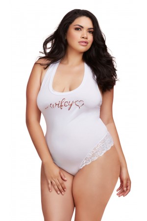 Bride Bodysuit - 1x - White