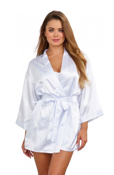 Robe, Chemise, Padded Hanger - Small - White