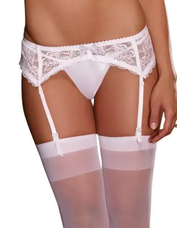 Lace Garterbelt - One Size - White