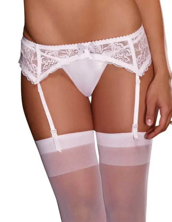 Lace Garterbelt - One Size - White