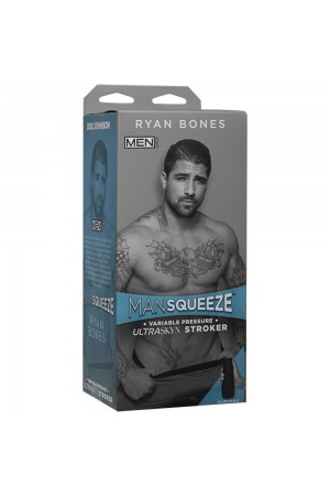 Man Squeeze- Ryan Bones - Ultraskyn Stroker - Ass