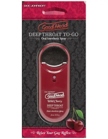 Goodhead to Go Deep Throat Spray - Wild Cherry