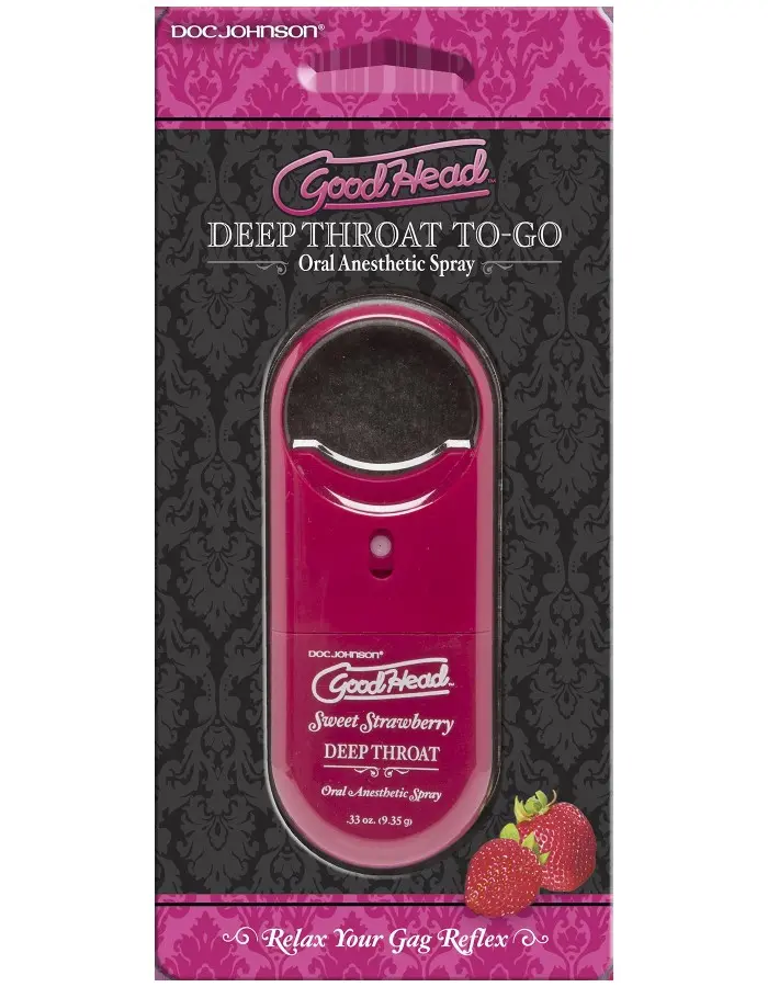 Goodhead to Go Deep Throat Spray - Sweet Strawberry