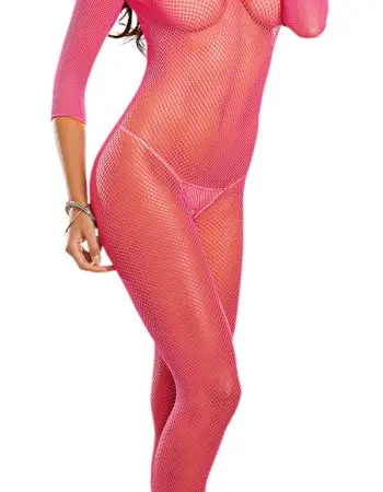 Bodystocking - One Size - Neon Pink