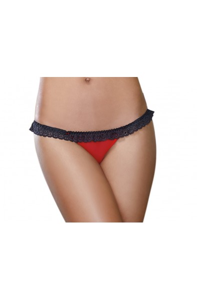 Panty - Medium - Red/ Black