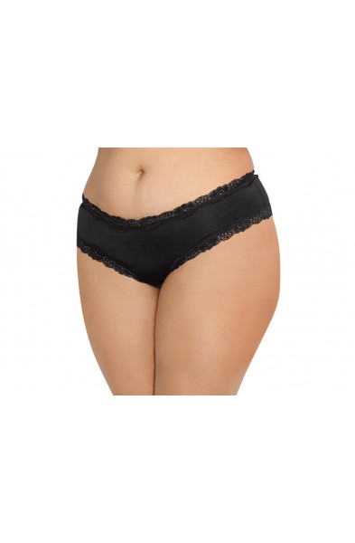 Open Back Panty - 1x - Black