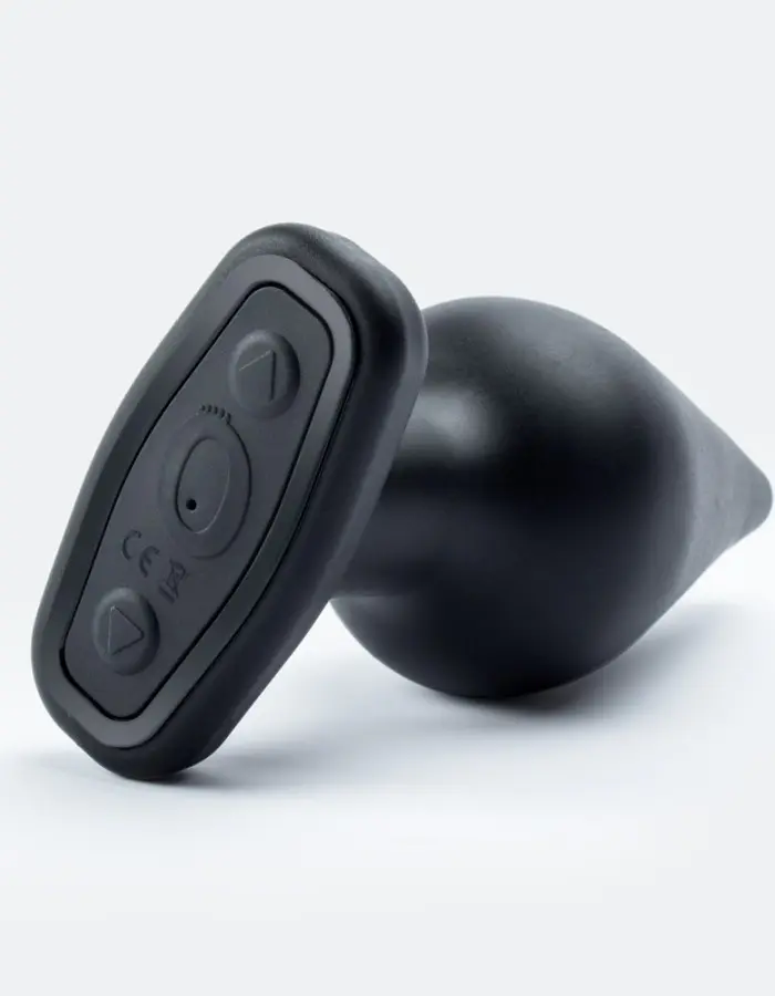 My Secret Remote Vibrating XL Plug - Black - 6 Count Box