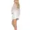 Charmeuse Chemise With Lace Bodice - White - 1x