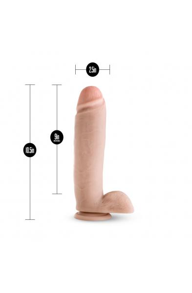 Silicone Willy's - 10.5 Inch Silicone Dildo With  Suction Cup - Vanilla