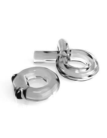 Classix Couples Cock Ring Set Clear