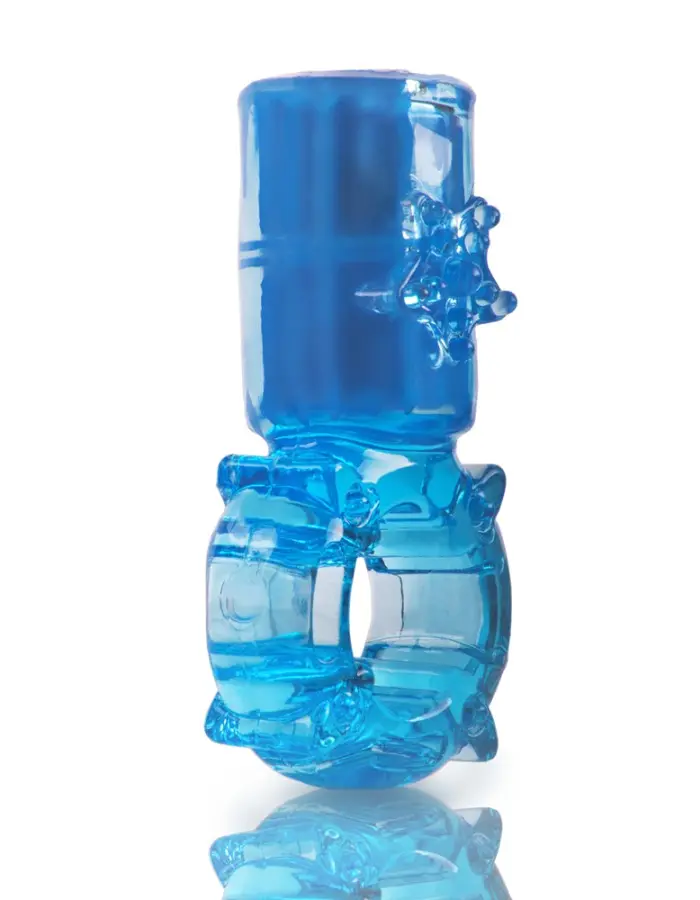 Big Omg Vibrating Ring - Blue - Each