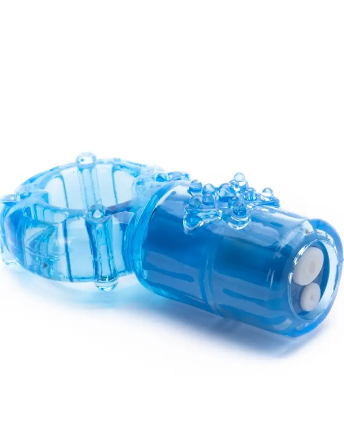 Big Omg Vibrating Ring - Blue - 6 Count Box