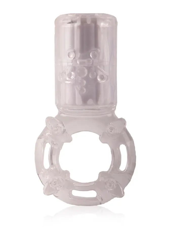Big Omg Vibrating Ring - Clear - Each