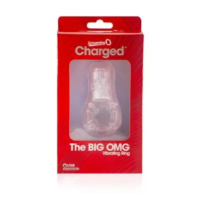 Big Omg Vibrating Ring - Clear - Each