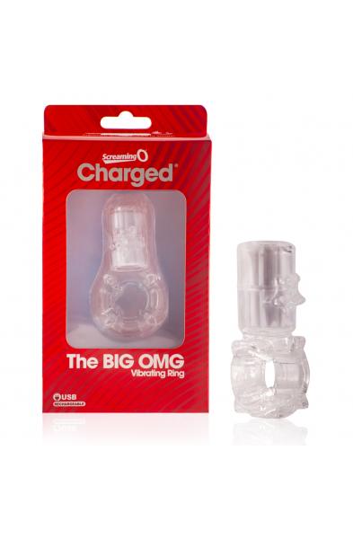 Big Omg Vibrating Ring - Clear - Each