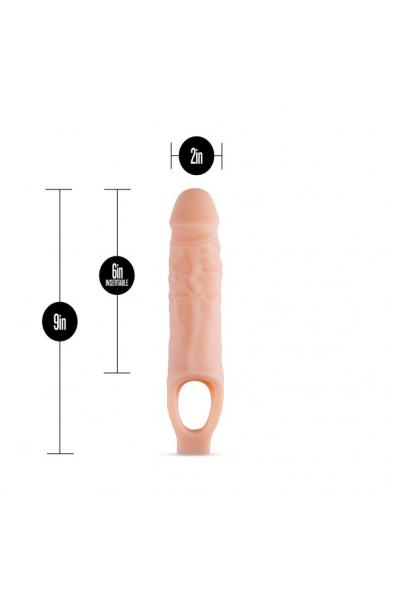 Performance Plus - 9 Inch Silicone Cock Sheath  Penis Extender - Vanilla