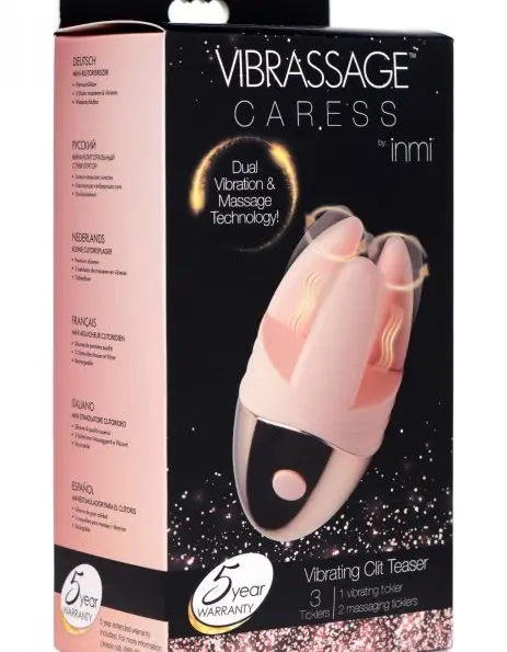 Vibrassage Caress Vibrating Clit Teaser- Pink