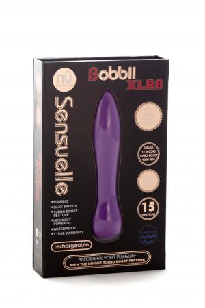 Sensuelle Bobbii Xlr8 15 Function Turbo Flexi Vibe - Ultra Violet