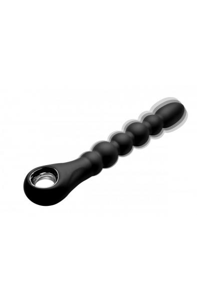 Dark Scepter 10x Vibrating Silcone Anal Beads