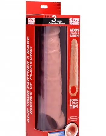 3 Inch Extender Sleeve - Flesh