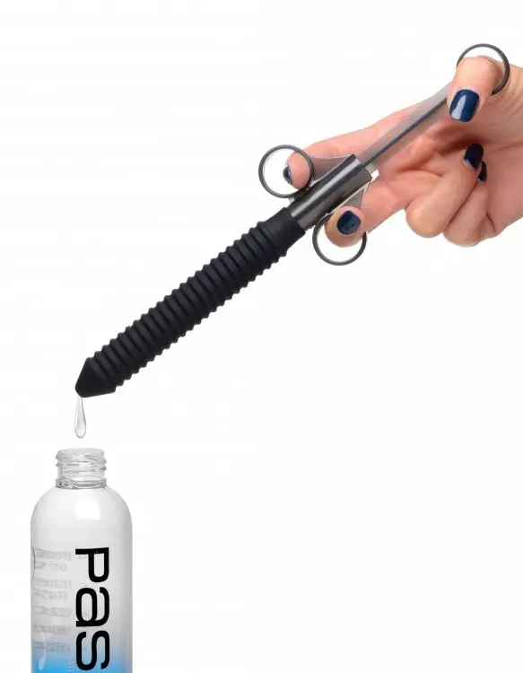 Ribbed Silicone Lubricant Launcher