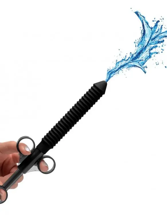 Ribbed Silicone Lubricant Launcher