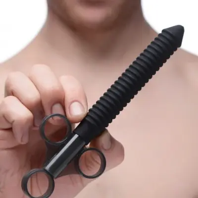 Ribbed Silicone Lubricant Launcher