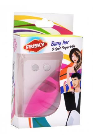 Bang Her Silicone G-Spot Finger Vibe Pink