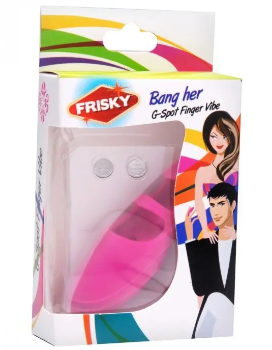 Bang Her Silicone G-Spot Finger Vibe Pink