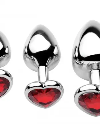 Chrome Hearts 3 Piece Anal Plugs With Gem Accents
