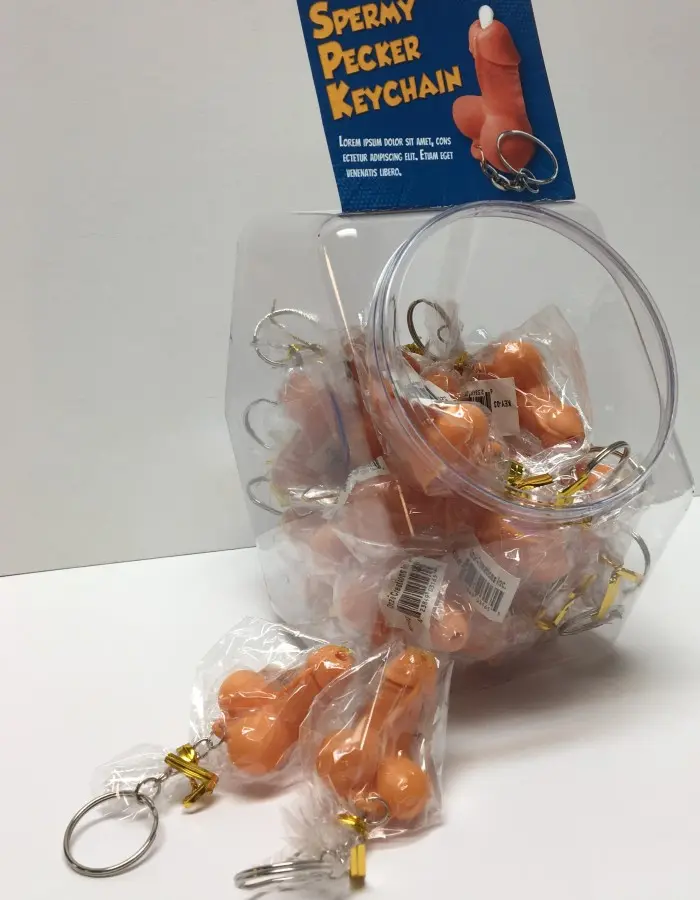 Spermy Pecker Keychain - 24 Count Bowl