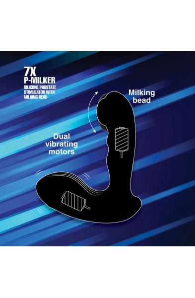 7x P-Milker Silicone Prostate Stimulator With Milking Bead