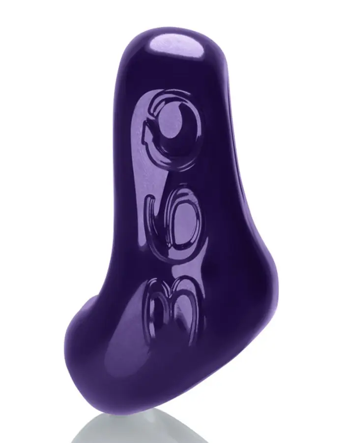 360 2- Way Cockring and Ballsling - Eggplant
