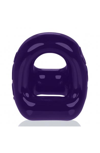 360 2- Way Cockring and Ballsling - Eggplant