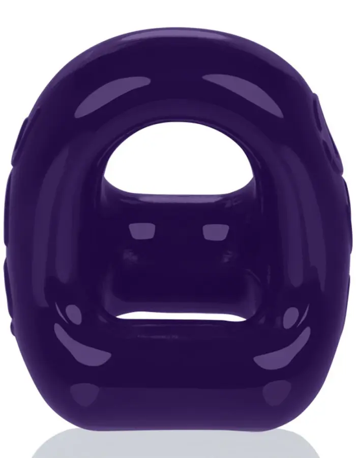 360 2- Way Cockring and Ballsling - Eggplant