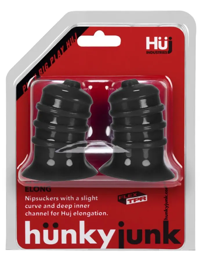 Hunkyjunk Elong Nipsuckers - Black