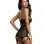 Garter Slip, Thong - Medium - Black