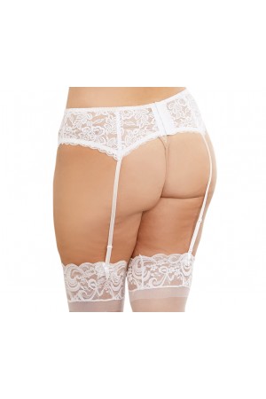 Lace Garterbelt - Queen Size - White