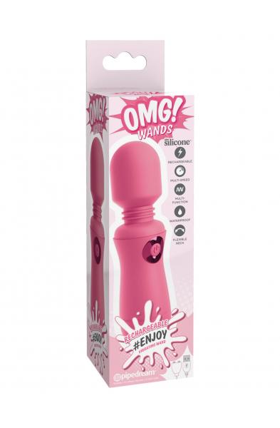 Omg! Wands Enjoy Rechargeable Vibrating Wand - Pink