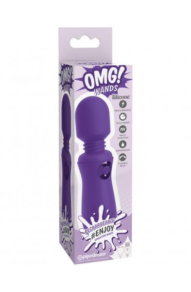 Omg! Wands Enjoy Rechargeable Vibrating Wand - Purple