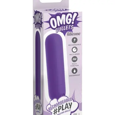 Omg! Bullets Play Rechargeable Vibrating Bullet - Purple