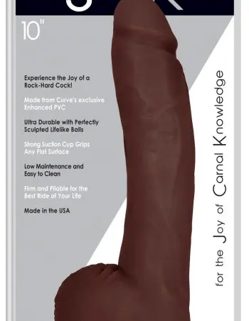 Jock 10 Inch Dong With Balls - Chocolate