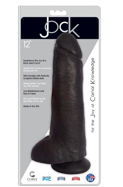 Jock 12" Dong With Balls - Midnight