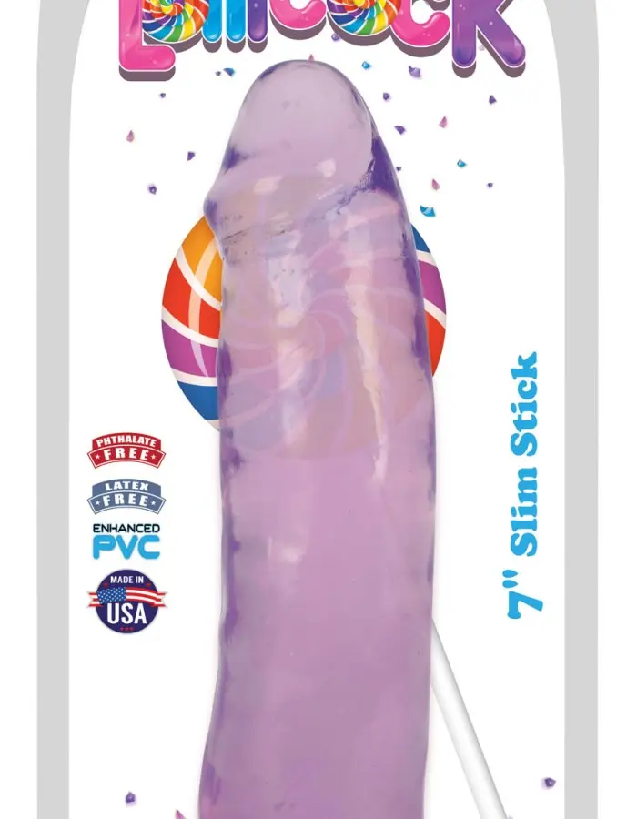 Lollicock 7 Inch Slim Stick - Grape Ice